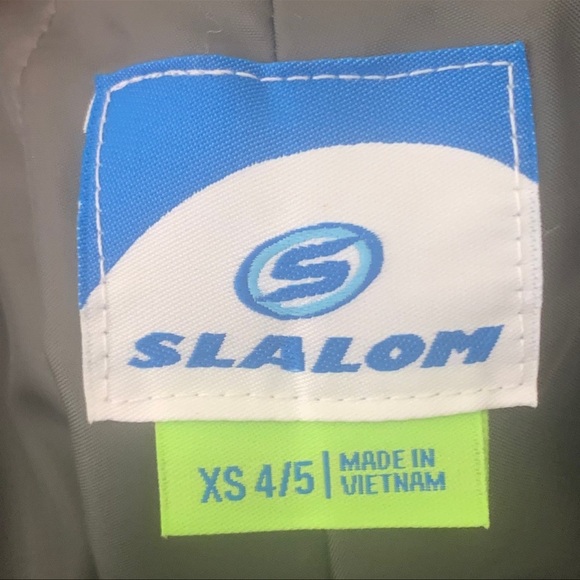 SLALOM Kids XS Winter Snow Pants Insulated Water Resistant Gray Ski Snowboard - Picture 5 of 12